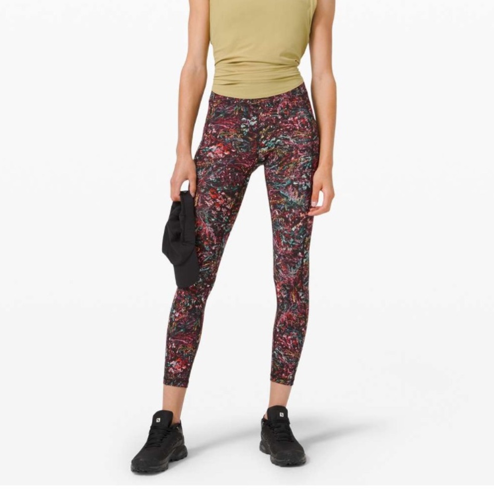 Lululemon Invigorate High-Rise Tight Foliage Overlay Multi 25'